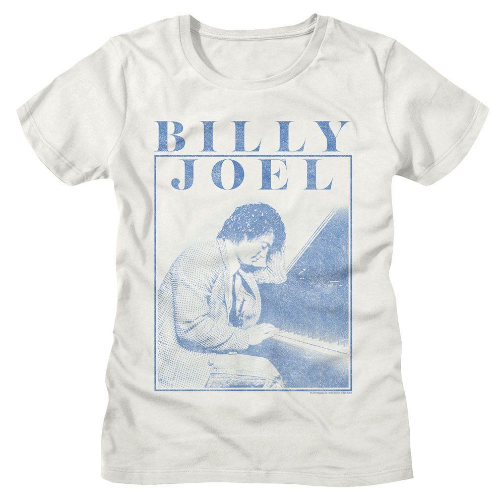 Billy Joel Playing Piano Photo  White Womens T-Shirt